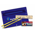 Premium Translucent School Kit w/ 2 Pencils, 6" Ruler, Crayon & Sharpener